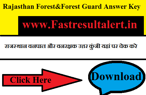 Rajasthan Forest&Forest Guard Answer Key