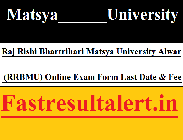 Matsya University BA 3rd Year Exam Form 2024