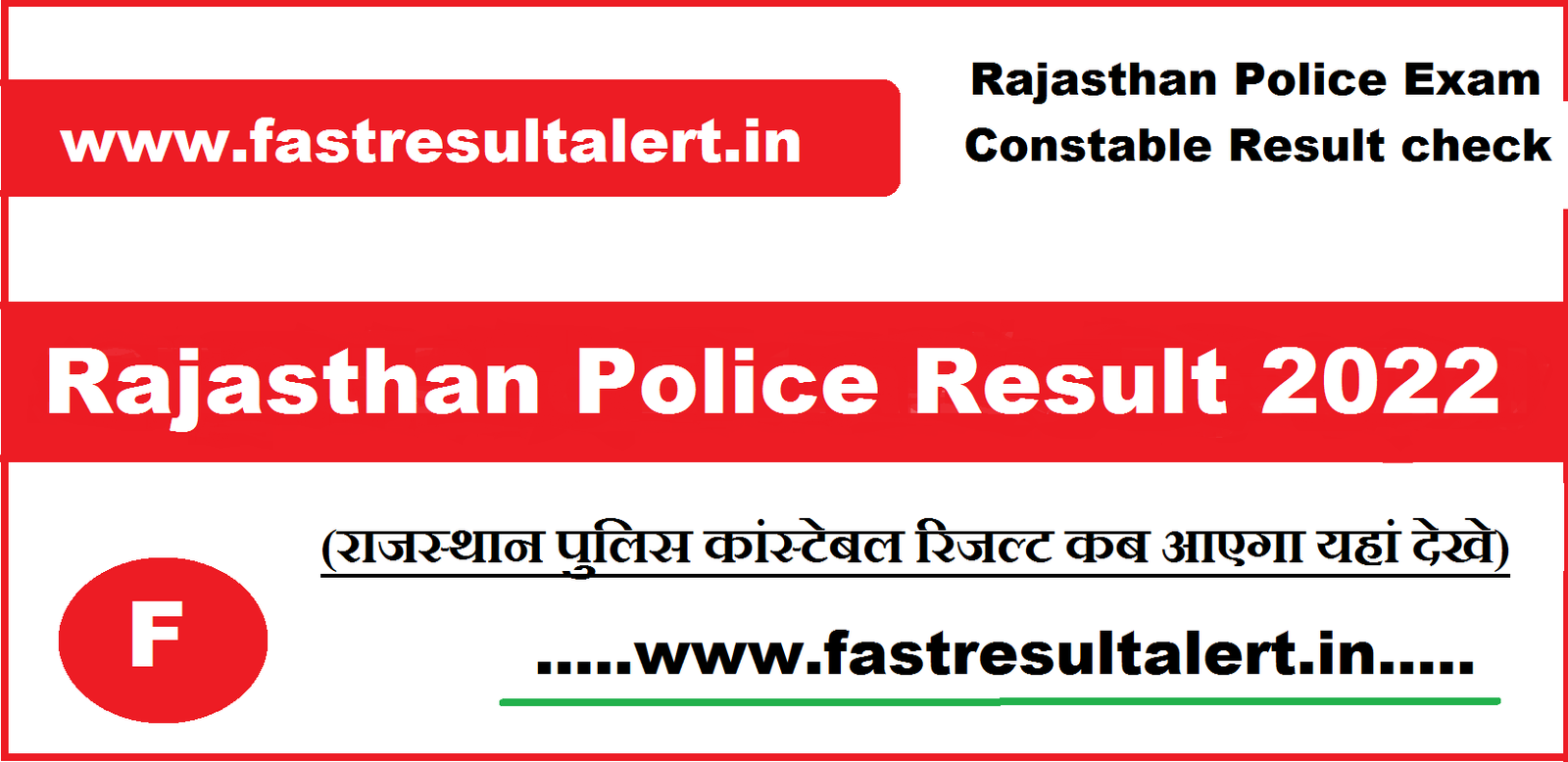 Rajasthan Police Result 2022