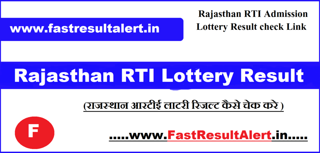 Rajasthan RTE Lottery Result 2023