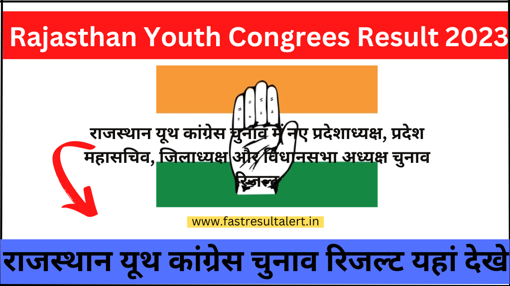 Rajasthan Youth Congrees Result 2023