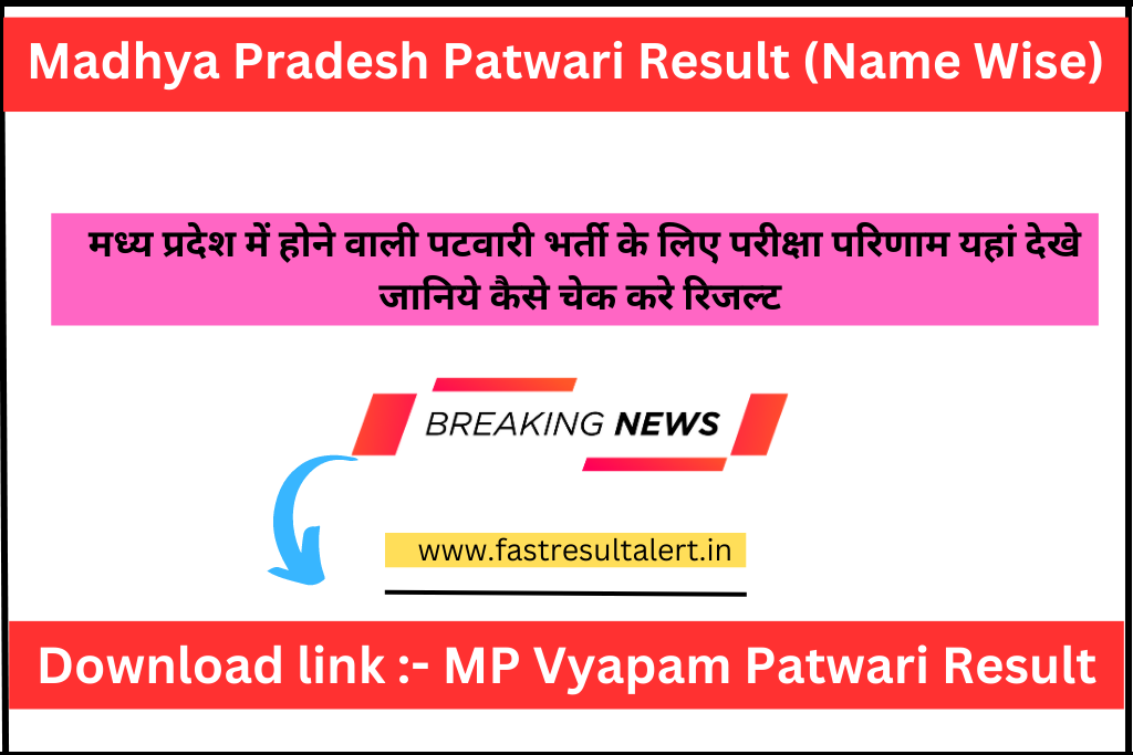 MP Patwari Result 2023