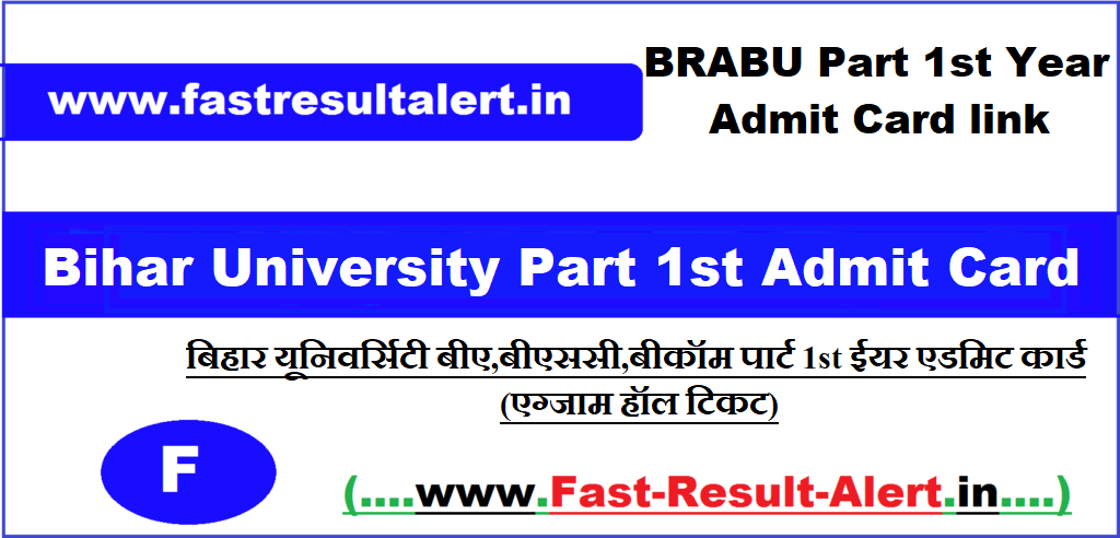 Bihar University Part 1st Year Admit Card 2024