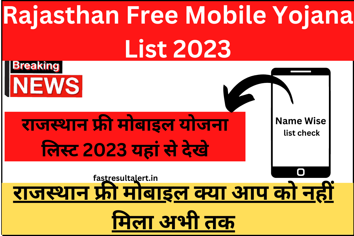 Rajasthan Free Mobile Yojana List 2024