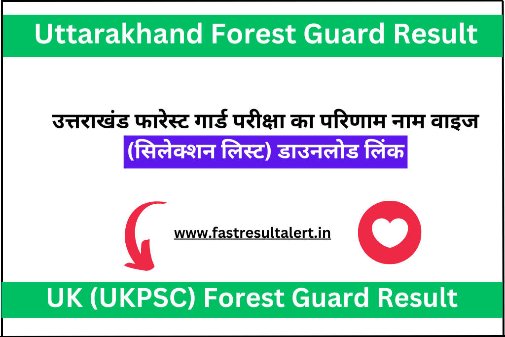 Uttarakhand Forest Guard Result 2023