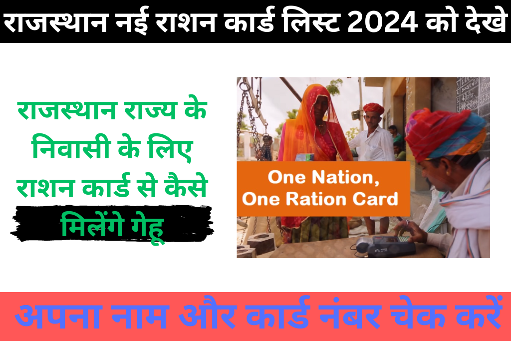 Rajasthan Ration Card List 2024